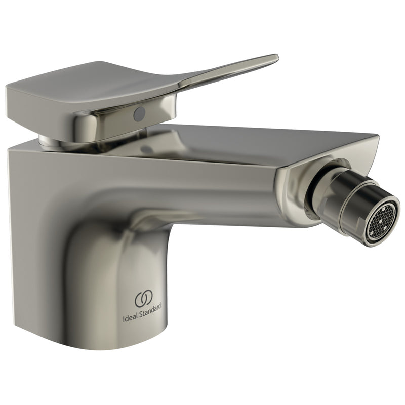 Ideal Standard - Bidetarmatur CONCA, m.Ablgarn., Ausld.133mm, Silver Storm