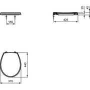 Ideal Standard - WC-Sitz EUROVIT, weiß