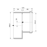 Wavin - Reduktion AS+ DN 150x100 kurz
