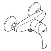 Grohe - EH-Brausebatt. EUROSMART Standard 33555 Wandmontage eigensicher chrom