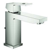 Grohe - EH-Waschtischbatterie EUROCUBE 23445 mittelhohe Ausführung supersteel