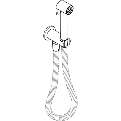 Hansgrohe - Bidette Handbr. Axor Bidette Showers f.Kaltwasser rund m.Schlauch 1250mm MSW