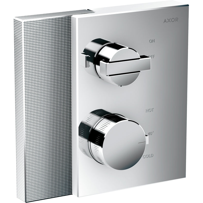 Hansgrohe - Thermostat Unterputz AXOR Edge F-Set Diamantschliff chr.mit Absperrv