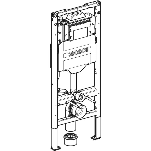 Geberit Vertriebs - Duofix Element f. WWC, 120cm m. Sigma UP-SPK 12cm, mit HS50 Hygienesp./2 WA