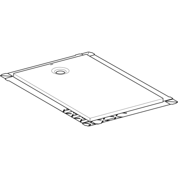 Geberit Vertriebs - Olona Duschwanne 140 x 90 cm rechteckig, mit Dichtung , weiß matt