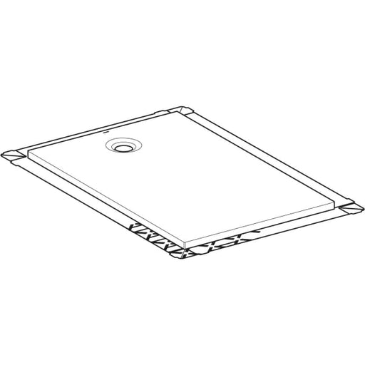 Geberit Vertriebs - Olona Duschwanne 140 x 90 cm rechteckig, mit Dichtung , weiß matt