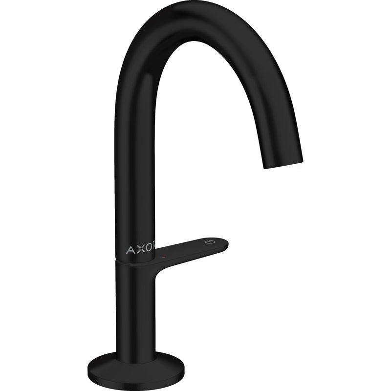 Hansgrohe - Waschtischmischer Select 140 AXOR One mit Push-Open Ablaufgarnitur mattschwarz