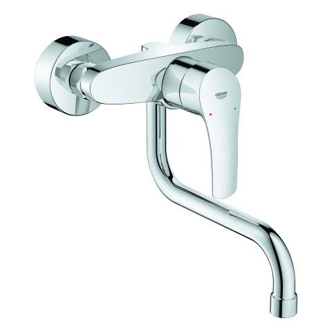 Grohe - Einhand-SPT-Batterie EUROSMART 31391_3 Wandmontage Ausld. 217mm chrom