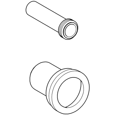 Grohe - WC-Zu- und Ablaufgarnitur 37311 für wandh. WC Ablaufman.90mm, schwarz