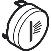 Hansgrohe - Druckknopf Symbol Seitenbrause mattschwarz