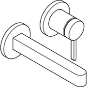 Hansgrohe - 2-Loch Waschtischmischer Unterputz FINORIS F-Set kurzer Auslauf chrom