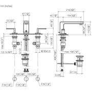 Dornbracht - WT-3-Lochbatt. m. Ablaufgarn. LULU 20713710 chrom