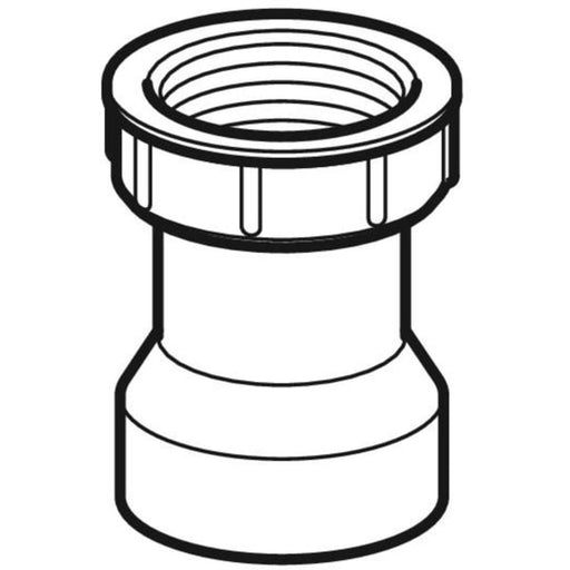 Geberit Vertriebs - PE Anschlussstutzen 152.181.16.1 mit Überwurfmutter 2''x50