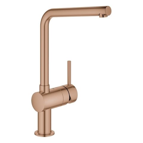 Grohe - Einhand-Spültischbatterie MINTA 31375 L-Auslauf warm sunset gebürstet
