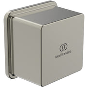 Ideal Standard - Wandanschl.Bogen IDEALRAIN,eck. Ros., f.Brauseschlauch G1/2, Silver Storm