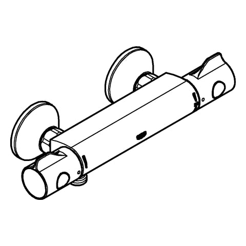 Grohe - THM-Brausebatterie GROHTHERM 800 34558 Wandmontage eigensicher chrom