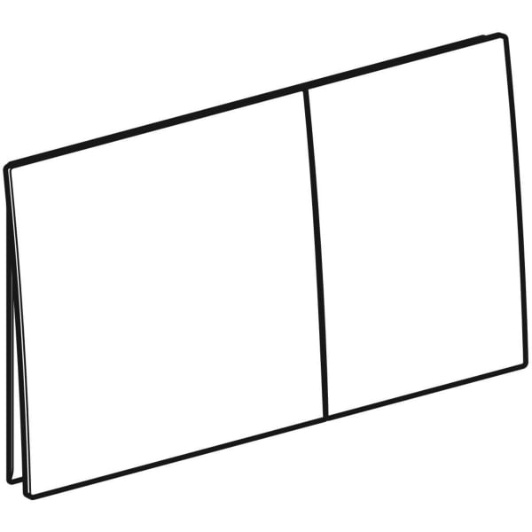 Geberit Vertriebs - Sigma70 BetPl., für 2-Mengen-Spülung Square, schwarz matt /Etc
