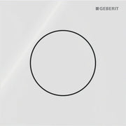 Geberit Vertriebs - Typ 40 UR-Strg. mit pneum. Sp-Ausl. Round, Glas, weiß