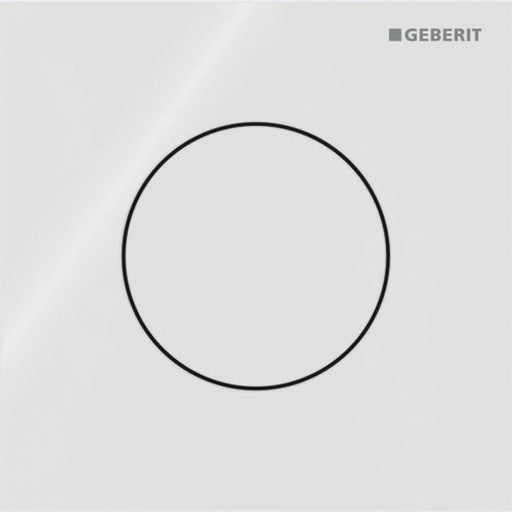 Geberit Vertriebs - Typ 40 UR-Strg. mit pneum. Sp-Ausl. Round, Glas, weiß