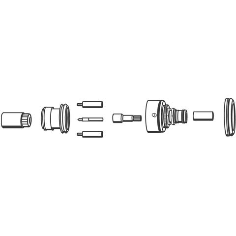 Grohe - Verlängerung 47653 f.THM Brause UP nicht steigende Spindel 27,5 mm chrom