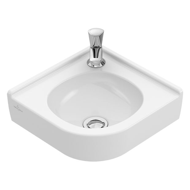 VILLEROY & BOCH - Eck-HWB O.novo 7310 320mm Schenkll f 1-L Arm,HL durchgest o ÜL Weiß AlpinC