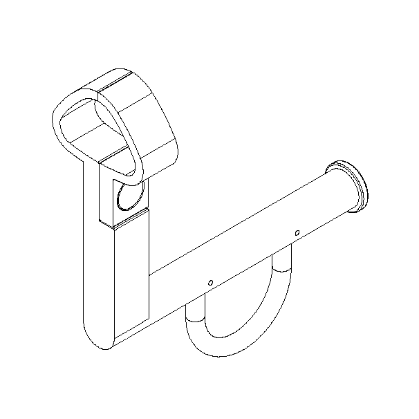 Normbau - Cavere Papierrollenhalter 7449110 Anthrazit-Metallic