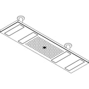 Hansgrohe - Kopfbrause 1200 4jet Axor ShowerHeaven chrom mit Lichtm.3500 K
