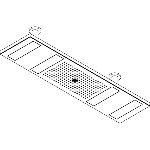 Hansgrohe - Kopfbrause 1200 4jet Axor ShowerHeaven chrom mit Lichtm.3500 K