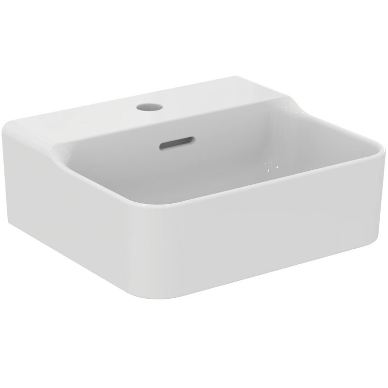 Ideal Standard - Handwaschbecken CONCA, 1 Hl., m.Ül., 400x350x165mm, Weiß