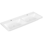 VILLEROY & BOCH - SchrankDWT Subway 3.0 1300x470mm re-eckig 2HL. o. ÜL. Weiß Alpin