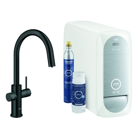 Grohe - Starterkit GROHE Blue Home 31541 azb. Mouss. BT/WIFI C-Ausl. velvet black