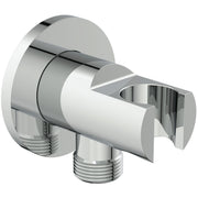 Ideal Standard - Wandhalter IDEALRAIN, runde Rosette, f.HB u.Brauseschlauch G1/2, Chrom