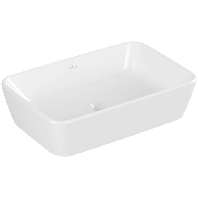 VILLEROY & BOCH - Aufsatzwaschbecken Architectura 600x 405mm Rechteck mit Überlauf Weiß Alpin