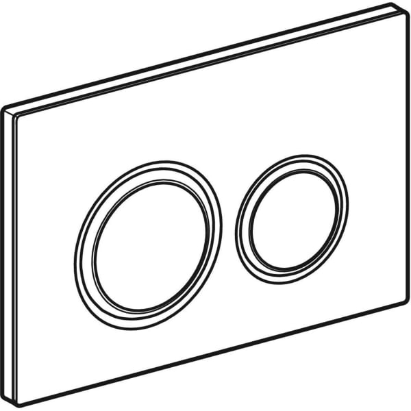 Geberit Vertriebs - Sigma50 (ex Sigma21) BetPl., 2-M-Sp. Round, Metallfarbe rotgold, schwarz