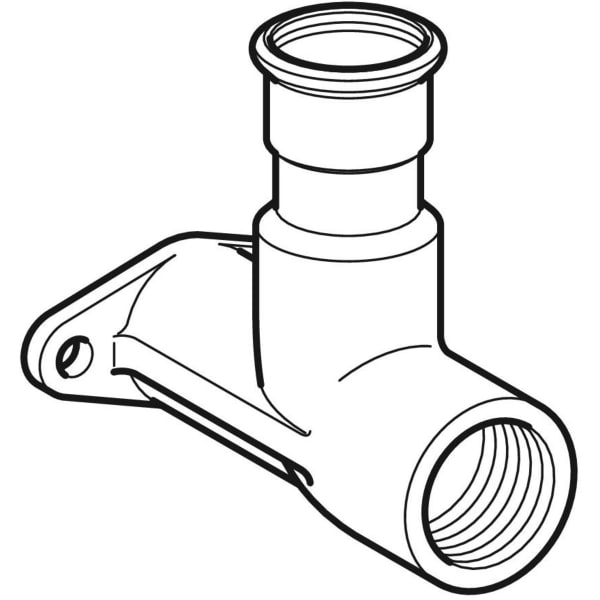 Geberit Vertriebs - Niro Deckenwinkel IG 90/WA 15x1/2 silikonfrei, # 83423