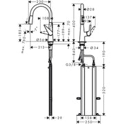 Hansgrohe - Spültischmischer 200 TALIS M51 Ausziehbrause 2jet sBox edelstahl-optik