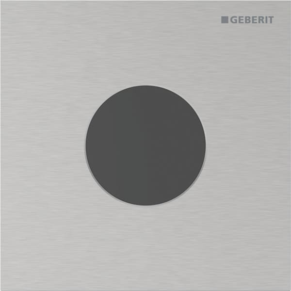 Geberit Vertriebs - Typ 40 UR-Strg. m. elektron. Sp-Ausl. Batt.-Betr., Round, edelst. gebü./Etc