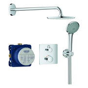 Grohe - UP-Duschsystem GROHTHERM 34734 mit FMS eck./SmartBox/Kopfb./Brauseset chrom
