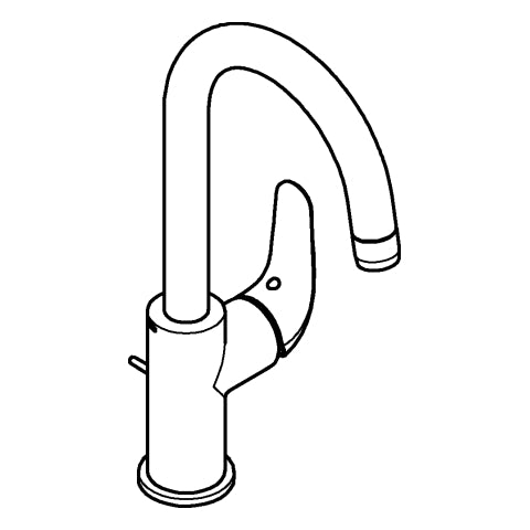 Grohe - EH-WT-Batterie Euroeco 24272_1 L-Size Zugstangen-Ablaufgarnitur chrom