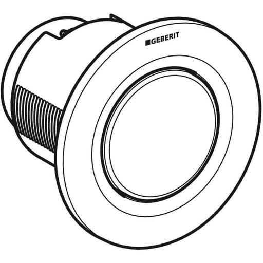 Geberit Vertriebs - Fernbetätigung Typ 01 pneumatisch für 1-Mengen-Sp., UP-Drücker glanzverchromt