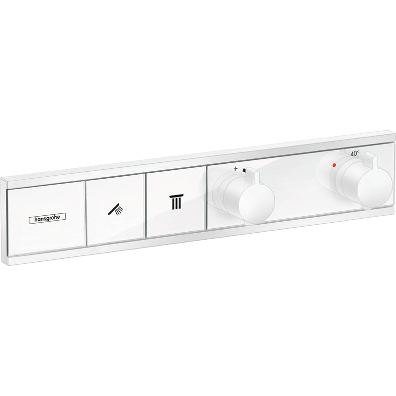 Hansgrohe - Thermostat Unterputz RAINSELECT Fertigset 2 Verbraucher mattweiß