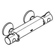 Grohe - THM-Brausebatterie Grohtherm 800 102202 Wandm. eigensicher matte black