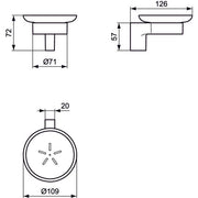 Ideal Standard - Seifenschale CONNECT A9155AA chrom