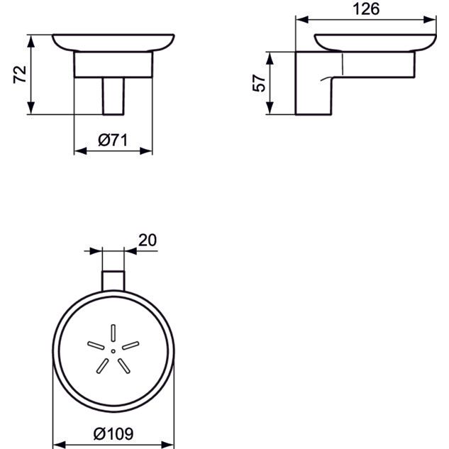Ideal Standard - Seifenschale CONNECT A9155AA chrom