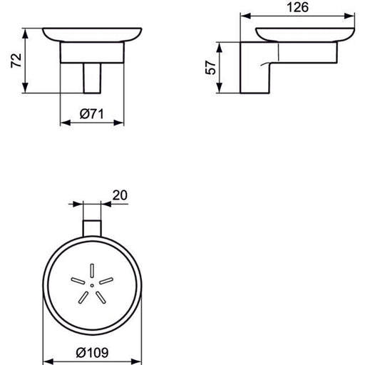 Ideal Standard - Seifenschale CONNECT A9155AA chrom