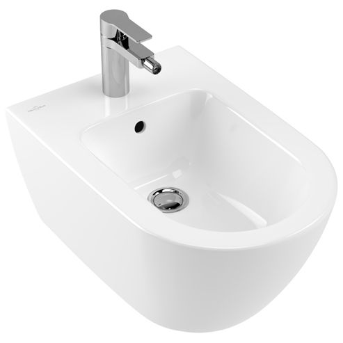 VILLEROY & BOCH - Bidet Subway 2.0 565x375x280mm Oval, wandhängend Weiß Alpin