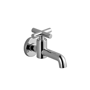 Dornbracht - Auslaufventil mit Kreuzgriff TARA 30010892 Ausladung 140mm platin