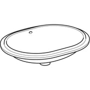 Geberit Vertriebs - Unterbau-WT VARIFORM, elliptisch 550x400mm, o. Hl., m. Ül., weiß, Tect