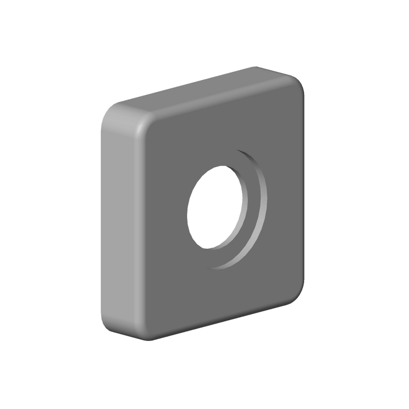 Dornbracht - Rosette Ersatzteile 092796006 78 x 78 x 18 mm weiß matt