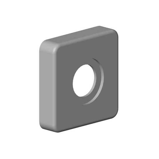 Dornbracht - Rosette Ersatzteile 092796006 78 x 78 x 18 mm weiß matt